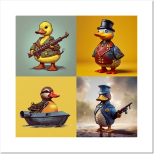 4 Civil War Era Duck Caricatures Posters and Art